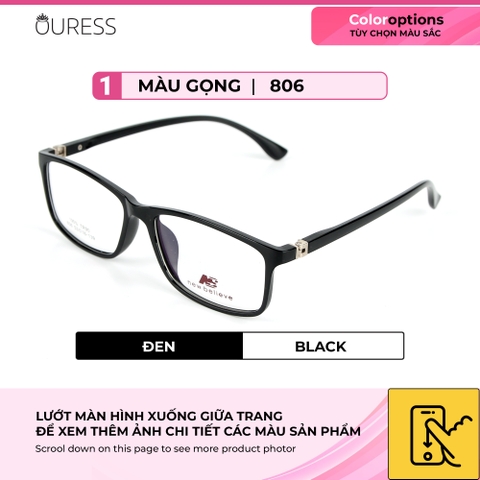 Gọng kính nhựa 806 803 thời trang nam nữ siêu nhẹ siêu bền OURESS