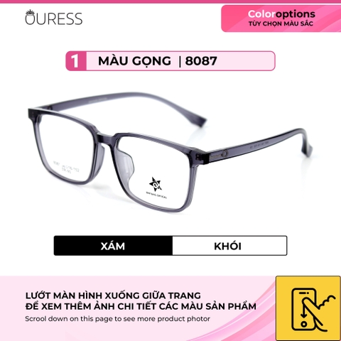 Gọng kính 8087 nhựa cao cấp siêu bền thời trang nam nữ OURESS