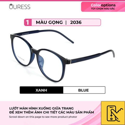 Gọng kính nhựa 2054 thời trang nam nữ siêu nhẹ siêu bền OURESS