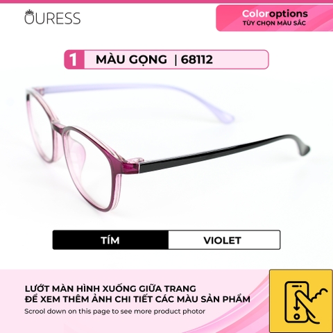 Gọng kính nhựa 68112 thời trang nam nữ siêu nhẹ siêu bền OURESS