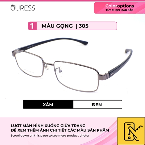 Gọng kính hợp kim siêu nhẹ hợp thời trang nam nữ Ouress 305