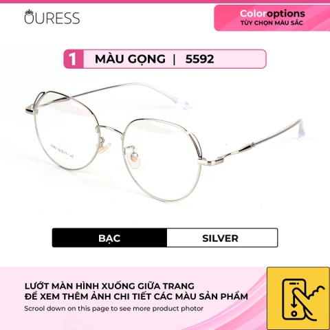 Gọng kính hợp kim 5592 thời trang nữ siêu nhẹ siêu bền OURESS