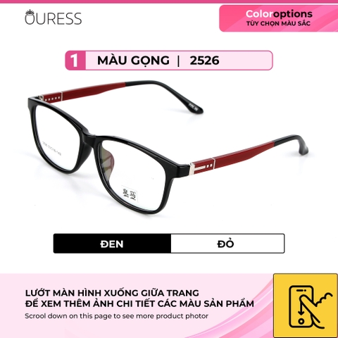 Gọng kính nhựa 2526 thời trang nam nữ siêu nhẹ siêu bền OURESS