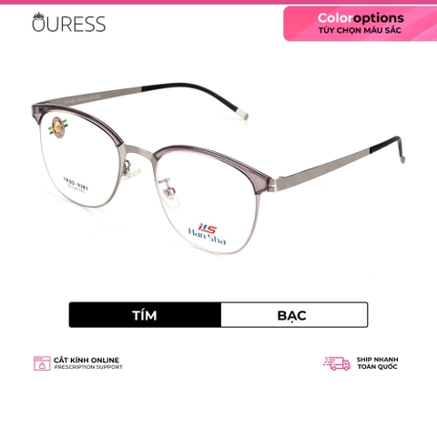 Gọng kính hợp kim 9381 thời trang nam nữ siêu nhẹ siêu bền OURESS