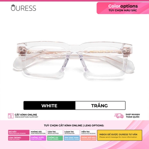 Gọng kính nhựa acetate 302LX cận /viễn/loạn thời trang cao cấp nam nữ siêu bền OURESS