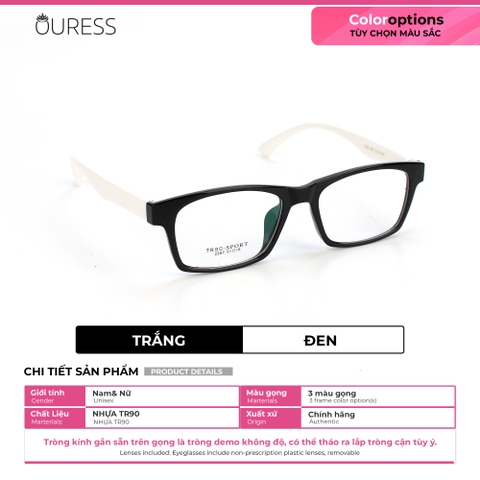 Gọng kính nhựa TR2267 thời trang nam nữ siêu nhẹ siêu bền OURESS