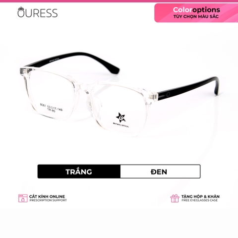 Gọng kính 8081 nhựa cao cấp siêu bền thời trang cá tính nam nữ OURESS