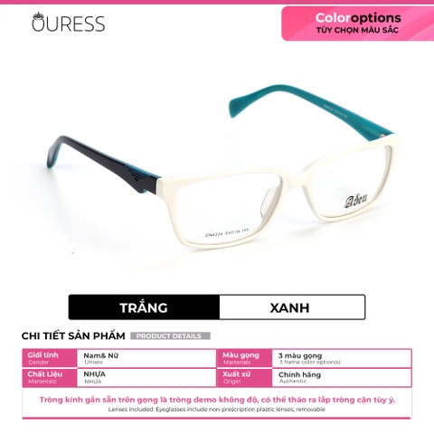 Gọng kính tr90 siêu nhẹ siêu bền thời trang Ouress DN6334