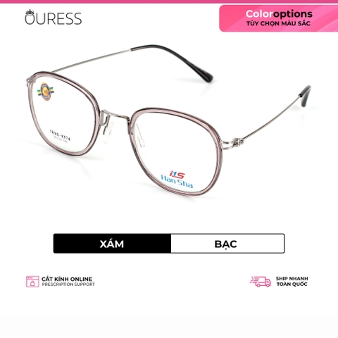 Gọng kính tr90 phối càng kim cao cấp bền đẹp thời trang Ouress 9374