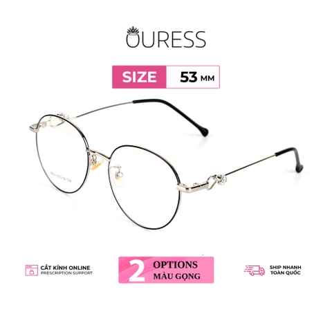 Gọng kính hợp kim thời trang nam nữ siêu nhẹ siêu bền OURESS 8833