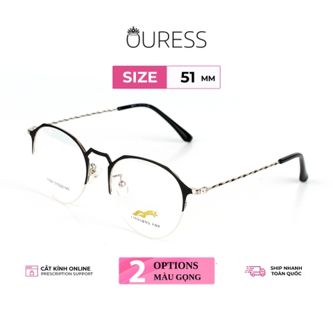 Gọng kính hợp kim 33353 thời trang nam nữ siêu nhẹ siêu bền OURESS