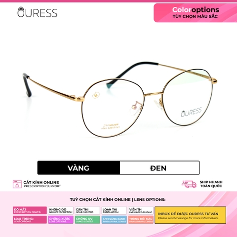 Gọng kính titanium 1045 thời trang nam nữ siêu nhẹ siêu bền OURESS