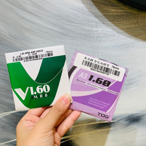 Tròng kính TOG Thương hiệu: EXCELITE - Xuất xứ Thái Lan Chiết suất : 1.60