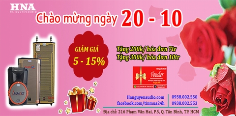 Chương Trình Ưu Đãi Đặc Biệt Nhân Ngày 20 Tháng 10