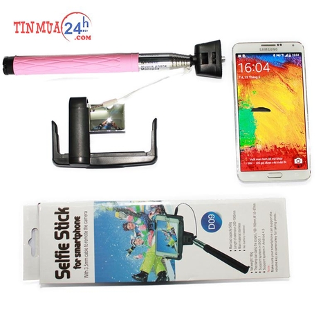 GẬY CHỤP HÌNH TỰ SƯỚNG MONOPOD D09 CÓ GƯƠNG