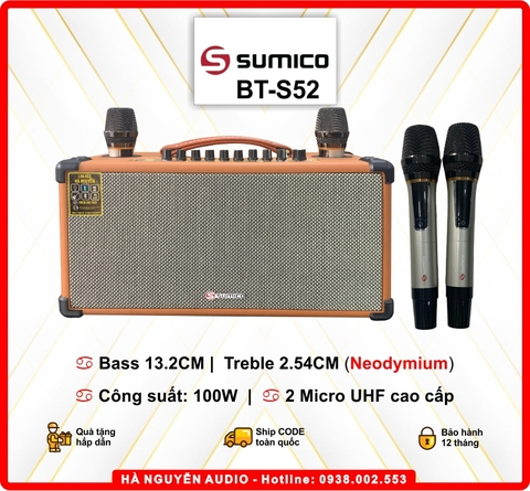 Loa karaoke xách tay Sumico BT-S52