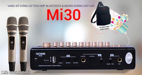 Bộ Vang Số Chỉnh Cơ Tích Hợp Micro Acnos MI30