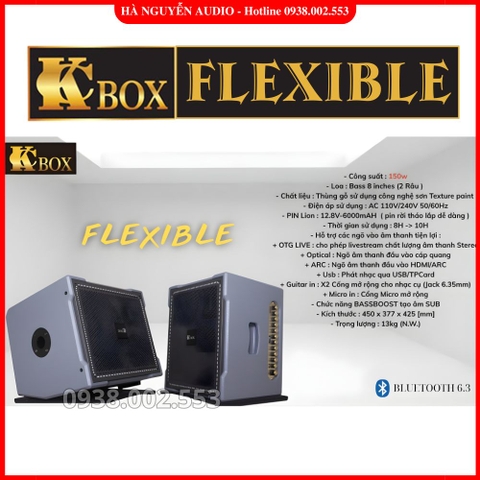 Loa Karaoke Xách Tay KCBox FLEXIBLE Mới Nhất