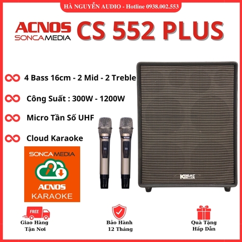 Loa Karaoke Xách Tay Acnos CS 552 Plus Mới Nhất 2025