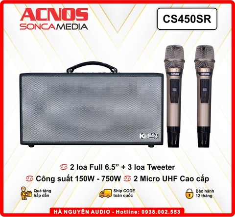 Loa Karaoke Xách Tay Acnos CS450SR