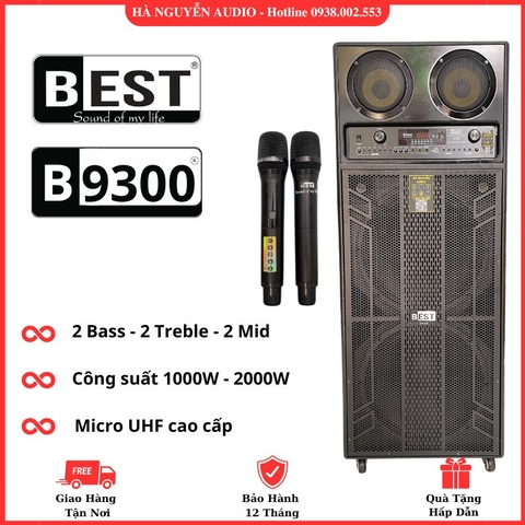 Loa Kéo Điện Karaoke 4 Tấc Đôi Mới Best B-9300