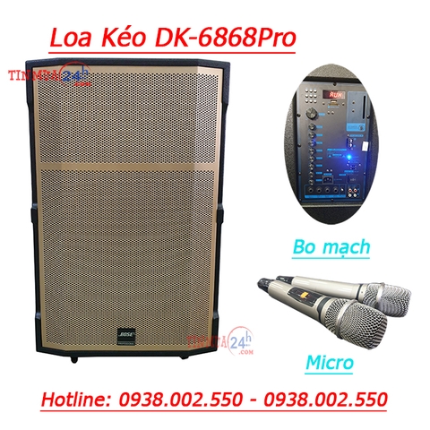 Loa Kéo Karaoke Công Suất Khủng DK-6868Pro