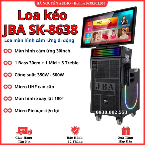Loa Kéo Karaoke Màn Hình Cảm Ứng 30Inch - JBA 8638