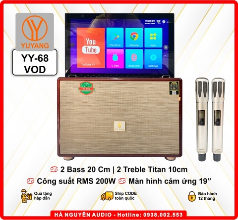 Loa karaoke Xách Tay Có Màn Hình Cảm Ứng YY-68 New