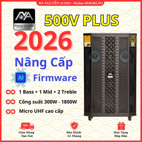Loa Kéo 5 Tấc Nova 500V Plus 2026 Bản Mới Nhất