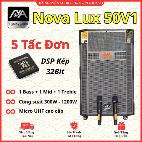 Loa Karaoke 5 Tấc Đơn Nova Lux 50V1