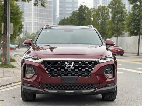 Hyundai santafe xăng đặc biệt màu đỏ cực chất