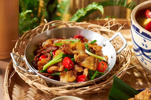 Ba chỉ rang cháy cạnh