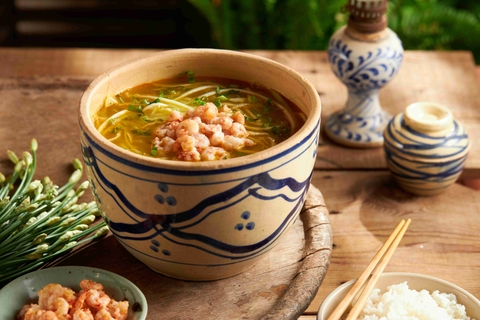 Canh tôm bầu Bắc Bộ