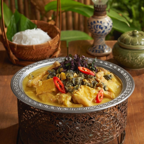 Ốc nhồi nấu chuối đậu