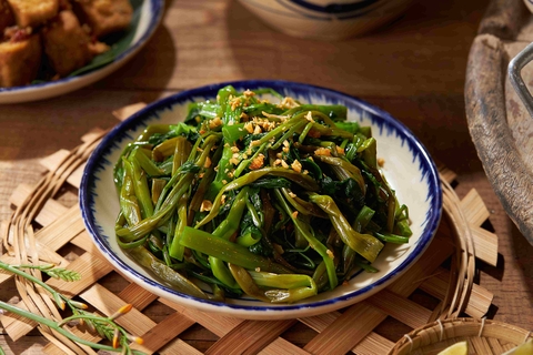 Rau muống xào tỏi