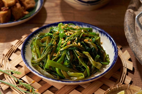 Rau muống xào tỏi