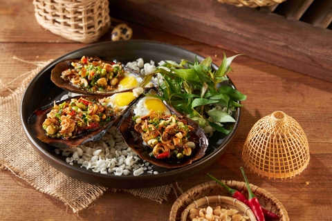 Sò Mai Nướng mỡ hành trứng cút