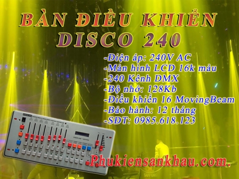 Hướng dẫn sử dụng bàn điều khiển ánh sáng DISCO 240
