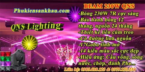 Hướng dẫn cài địa chỉ DMX cho Beam 230W Gobo 4D