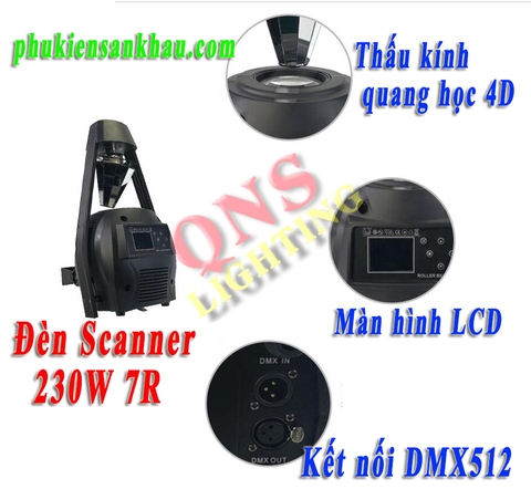 Đèn Scanner 230W 7R