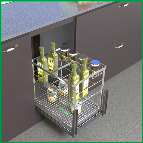 KỆ ĐỰNG GIA VỊ INOX SUS304 NAN DẸT