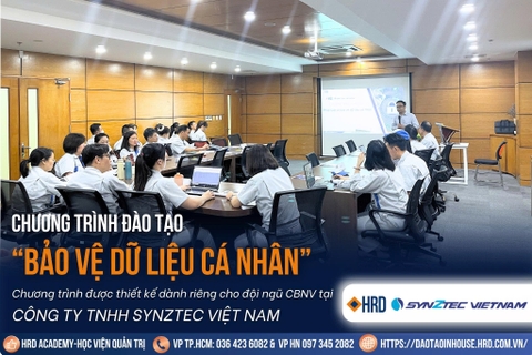 Synztec Việt Nam Phối Hợp Cùng HRD Academy Triển Khai Chương Trình Đào Tạo Bảo Vệ Dữ Liệu Cá Nhân