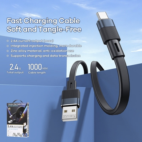 Cáp sạc USB to USB type C Remax RC-C001