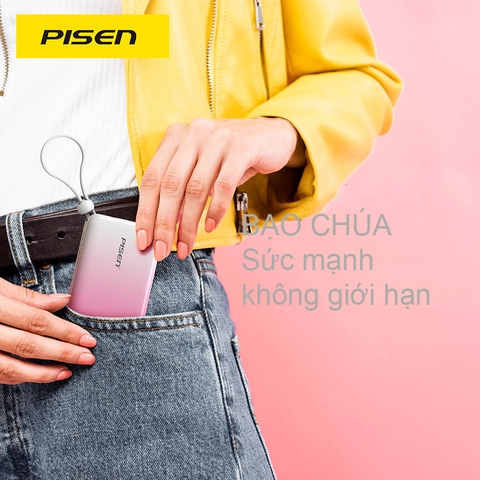 Pin dự phòng PISEN Quick High Power Box 10000mAh 20W - LS-DY123