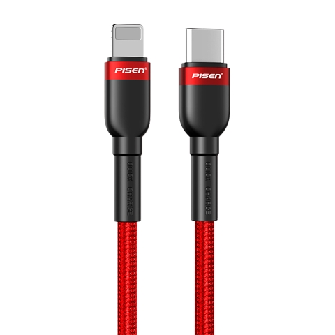 Cáp USB-C to Lightning Pisen Quick 3A Braided 1m LS-CLPD05-1000