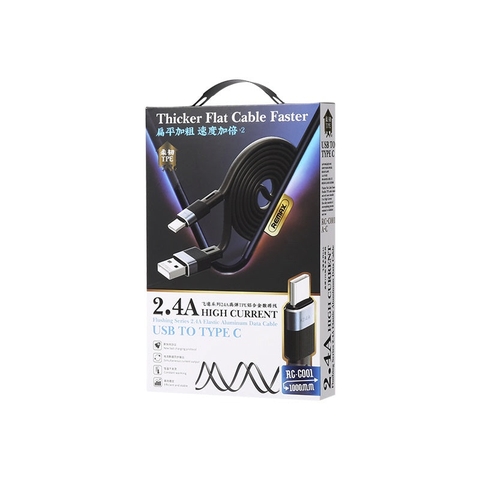 Cáp sạc USB to USB type C Remax RC-C001
