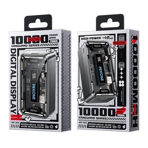 Pin dự phòng trong suốt Wekome WP-395 10000 mAh
