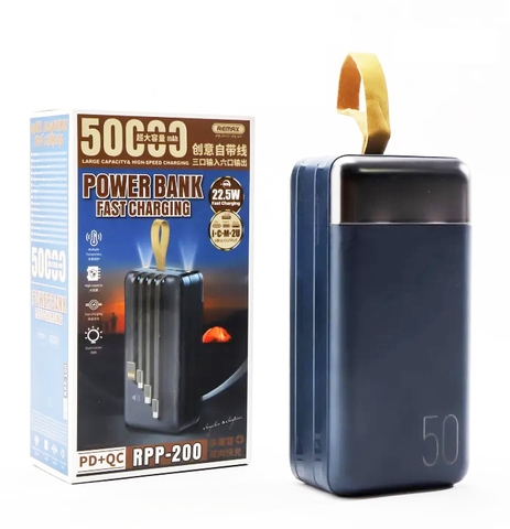 Pin sạc dự phòng sạc siêu nhanh Remax RPP-200 50000 mAh