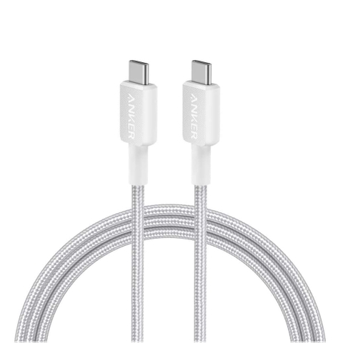 Cáp C to C 60W bọc dù cao cấp Anker 322