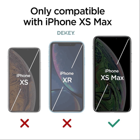 Dekey Master Glass Premium iPhone XS Max